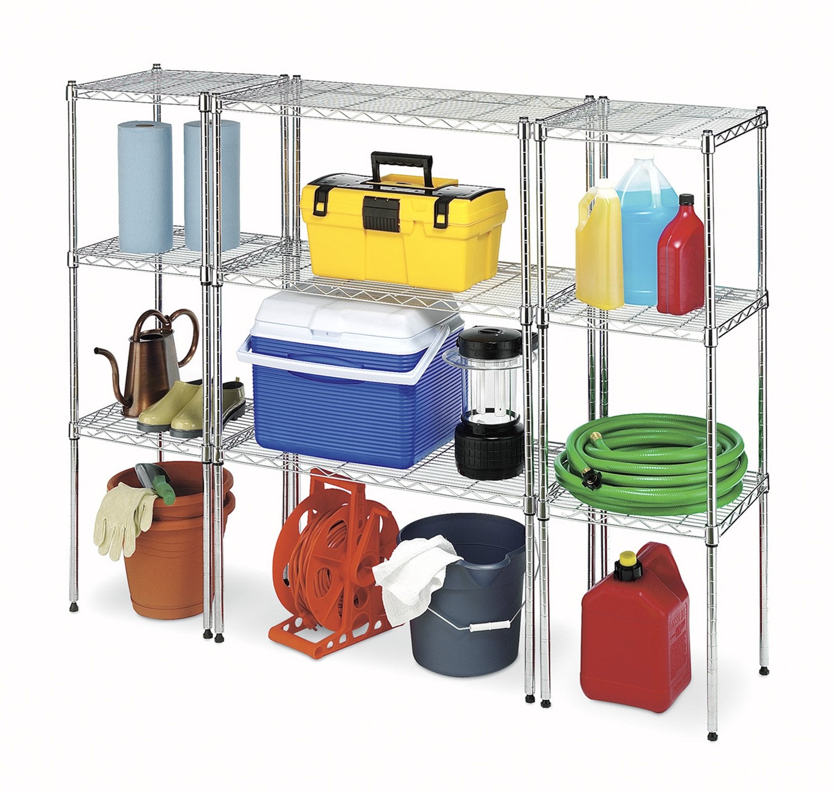 Whitmor Wire Shelving Unit, Metal Storage Shelves, Durable Heavy Duty Shelf, Easy Assembly for
