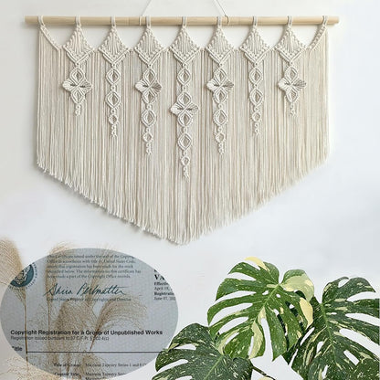 Achart Macrame Wall Hanging Large- Boho Wall Decor- large wall art- Wall Decor Living Room- Macrame