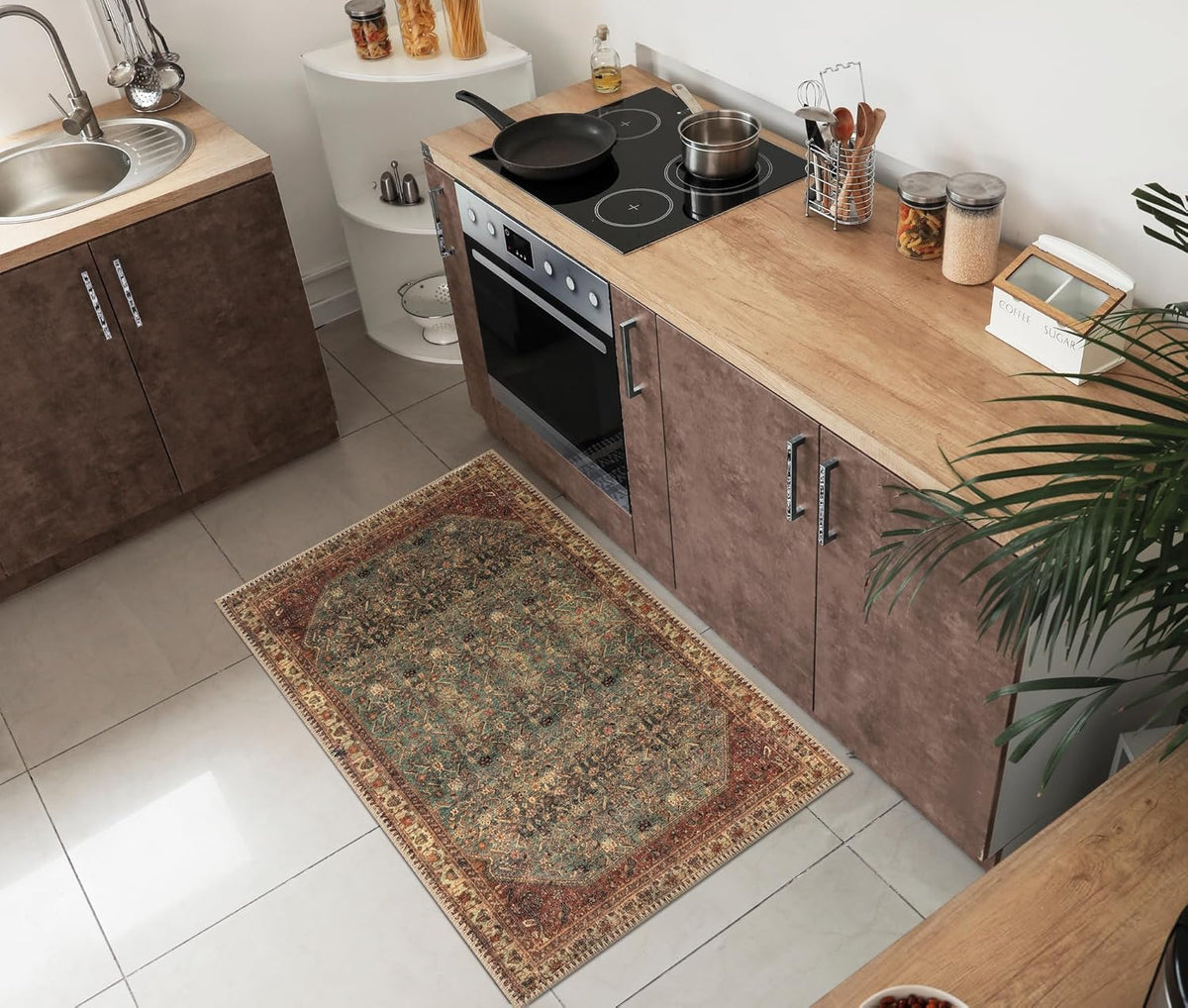 Keen Home Design 2x3 Rug - Machine Washable Entry Rug with Non-Slip Backing, Ideal for Enteryway