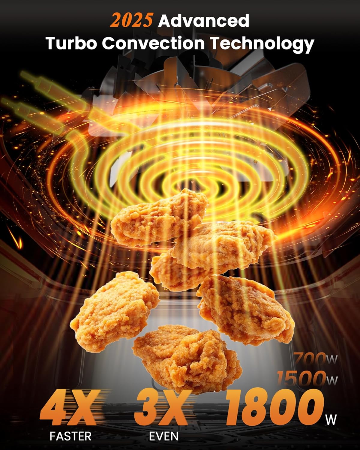Nuwave Brio Plus Air Fryer 8 Qt, New & Improved, PFAS-FREE, 7 Digital One-Touch Cook Functions that