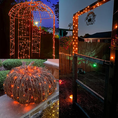 Solar String Lights Outdoor, 2-Pack Total 80FT 200 LED Solar Christmas Twinkle Lights Outside