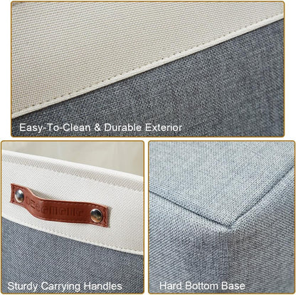 DECOMOMO Storage Baskets for Shelves - Fabric Closet Organizers and Storage Bins, Perfect Baskets