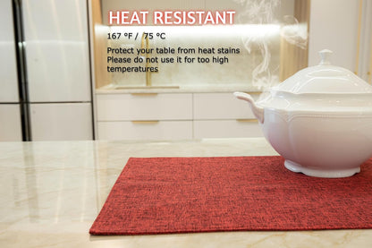 Placemat Set-Washable Place Mats for Parties, Elegant Table Mats for Kitchen Table, Set of 4 Dining