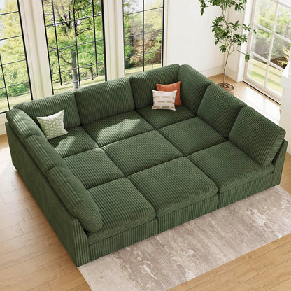 Belffin Modular Sectional Sofa with Sleeper Sofa, Oversized Cloud Couch with Extra Deep Seat