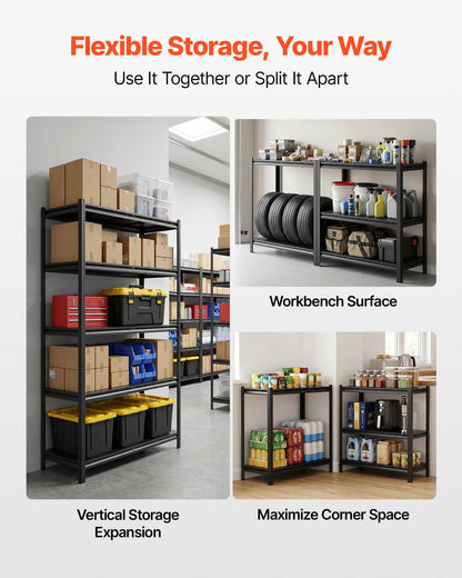 VEVOR Storage Shelves, 5-Tier Adjustable, 3000 lbs Capacity, Heavy Duty Garage Storage Shelving
