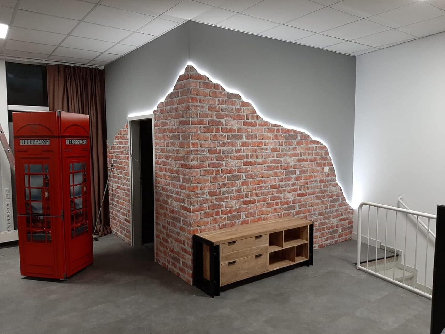 Dundee Deco 3D Wall Panels Faux Brick - Cladding, Red Brown Stone Look Wall Paneling, Styrofoam
