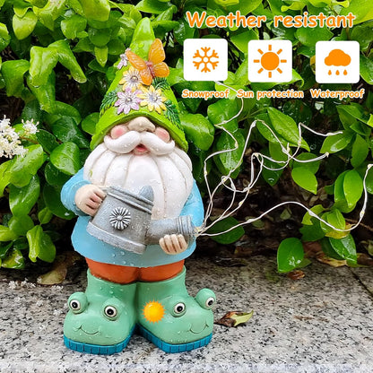 Solar Watering Can Gnome Light Waterproof - Funny Gnome Mother' s Day Gifts for Mom Women Solar