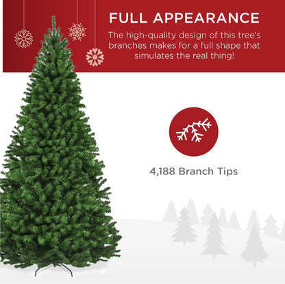 Best Choice Products Artificial Christmas Tree, 12ft Premium Unlit Realistic Spruce Holiday Décor