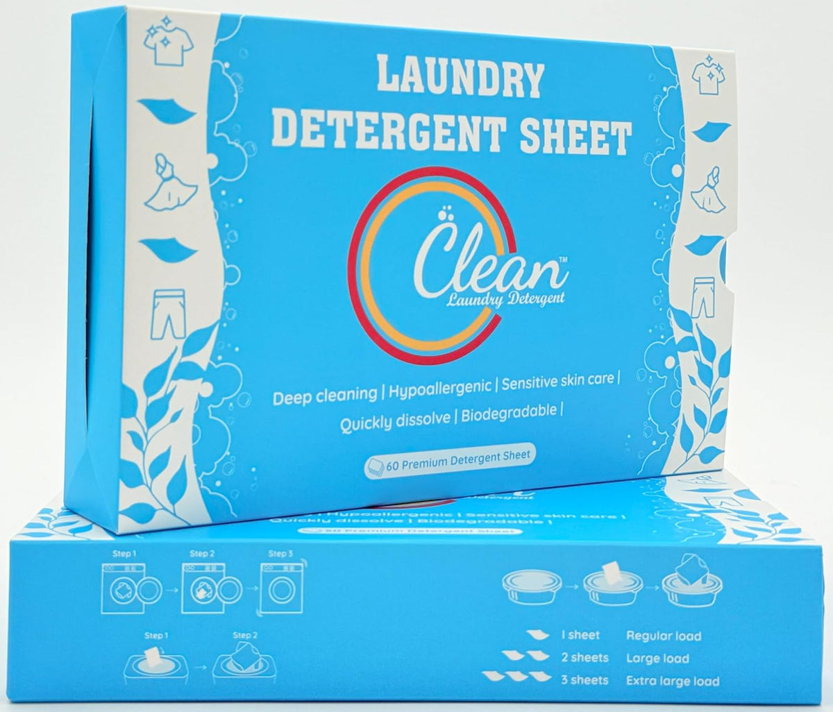 Clean Laundry Detergent™– Hypoallergenic, Eco-Friendly, Plant-Based, Biodegradable, 100% Natural