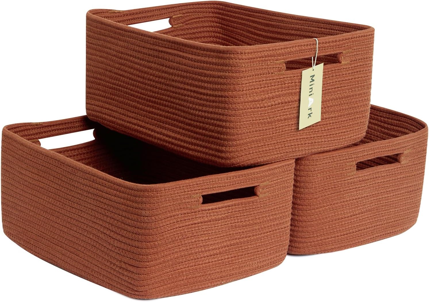 Large Storage Baskets for Shelves, Closet Organizers Bins for Clothes Blanket Towels, Baby Nursery