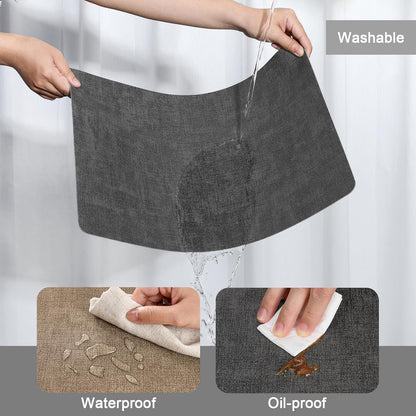 Myir JUN Placemats Dual Sided, Faux Leather Place Mats Set of 8 Indoor Placemat for Dining Table