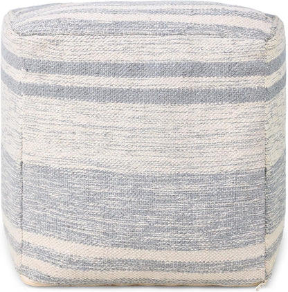 REDEARTH · Tufted Pouf Ottoman with Filler Textured Storage Cube Bean Bag Pouffe Footrest for