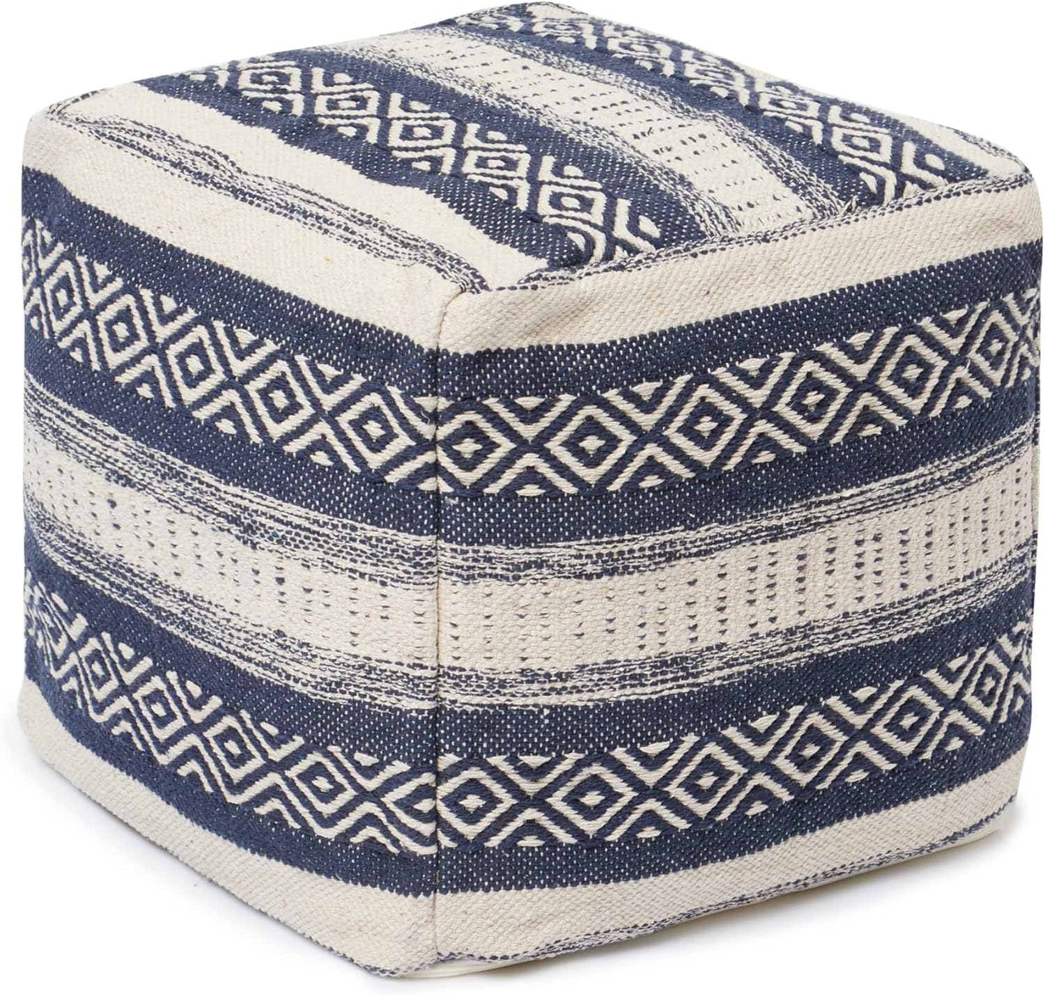 REDEARTH · Tufted Pouf Ottoman with Filler Textured Storage Cube Bean Bag Pouffe Footrest for