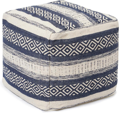 REDEARTH · Tufted Pouf Ottoman with Filler Textured Storage Cube Bean Bag Pouffe Footrest for