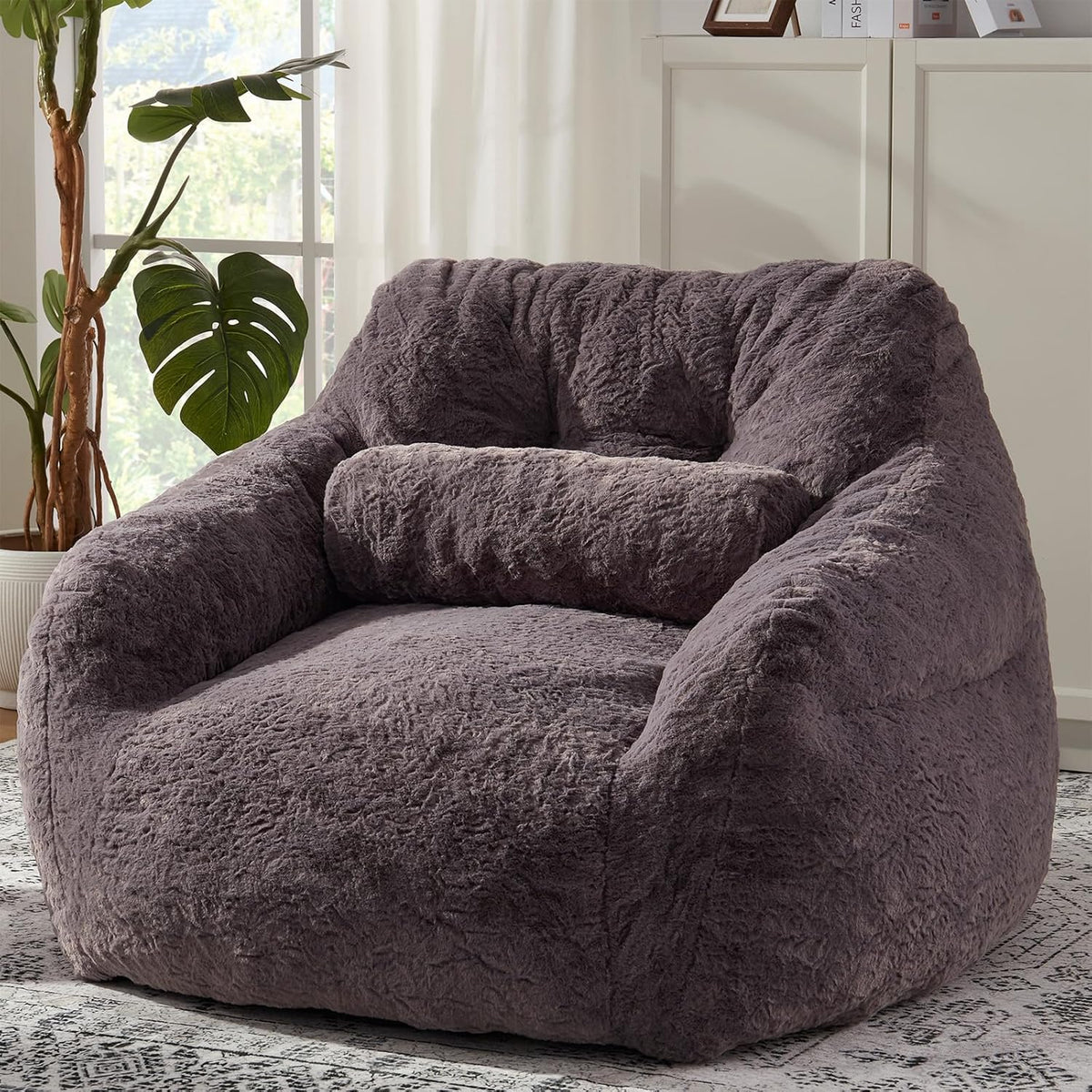 Bean Bag Chair for Adults with Pillow,Oversized Bean Bag Couch Chairs for Adults,Giant Lazy Couch