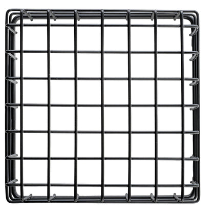 G.E.T. WB-664-MG Square Metal Storage Wire Basket for Pantry, Produce and More, 6" x 6" x 2"