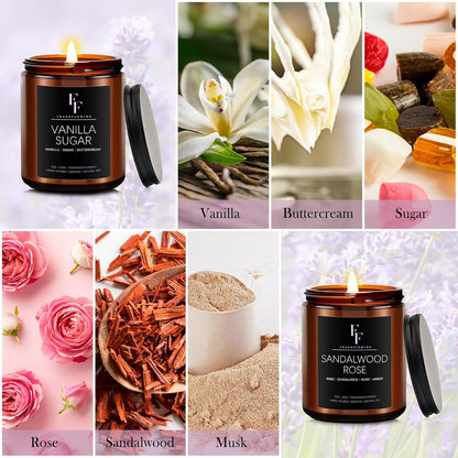 Scented Candles for Home Scented Aromatherapy Candles, 4 Pack 28 Oz Soy Wax Candle Gift Set for