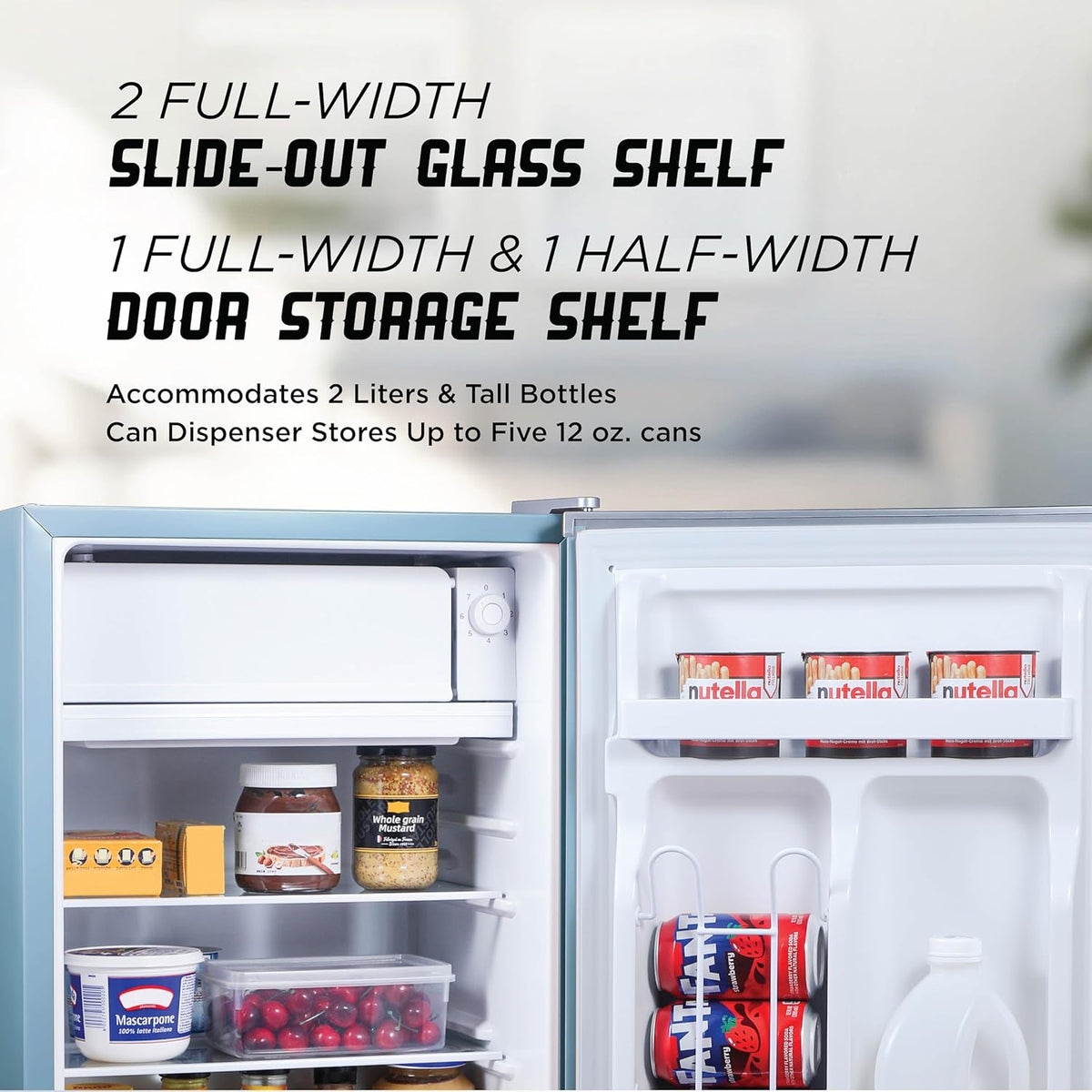 IBCR25SLT Compact, Energy Star Certified Small, Single Door Mini Fridge with Freezer Refrigerator