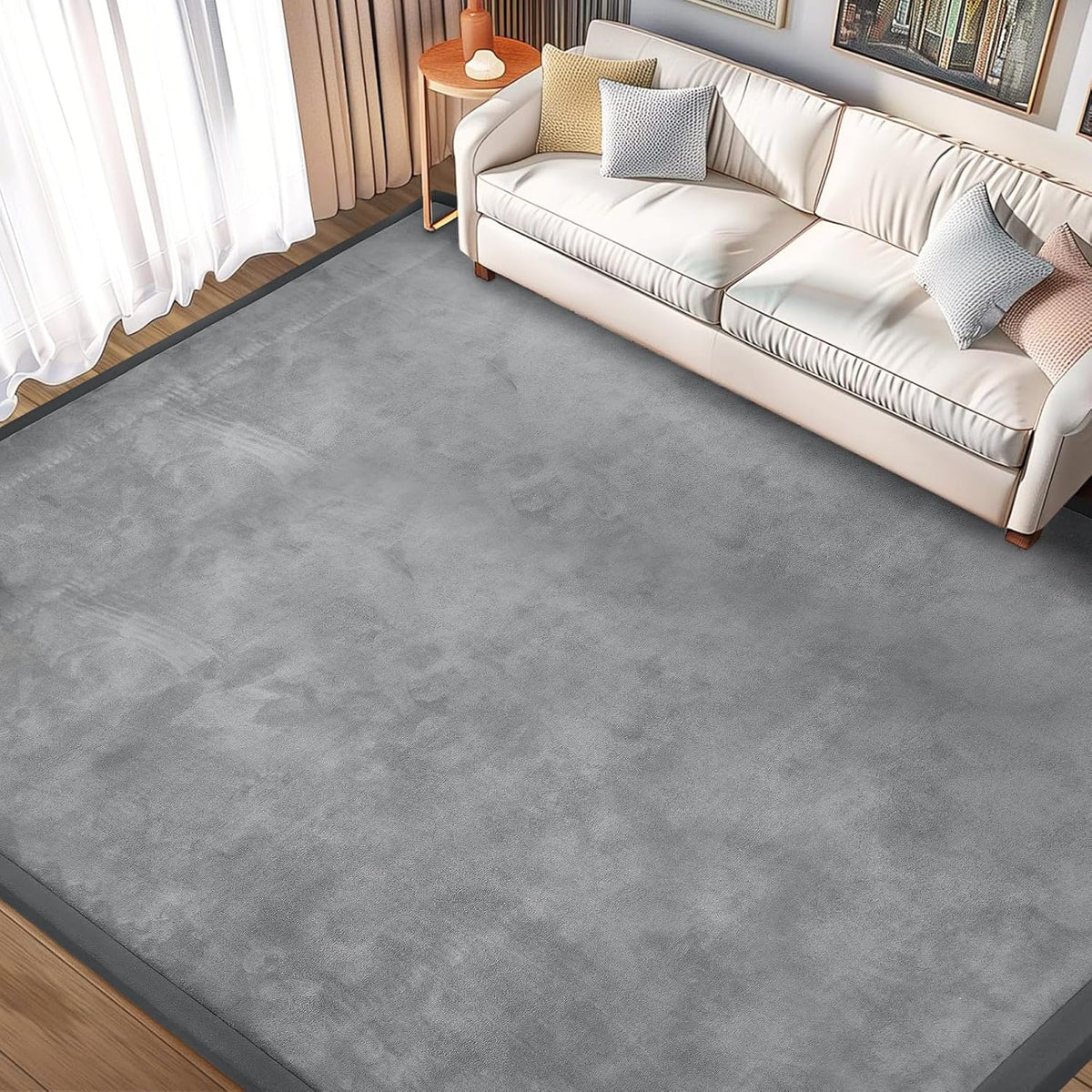 Baby Play Mat 1.2" Thick Memory Foam Nursery Rug Area Rug, 13’1” X 6’7” Yoga Mat Playmat Crawling