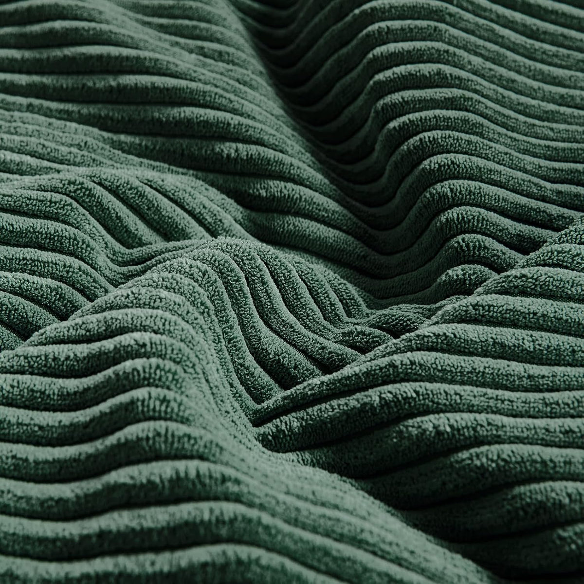 Fancy Homi Set of 2 Dark Green Long Lumbar Decorative Throw Pillow Covers 16x24 Inch for Living
