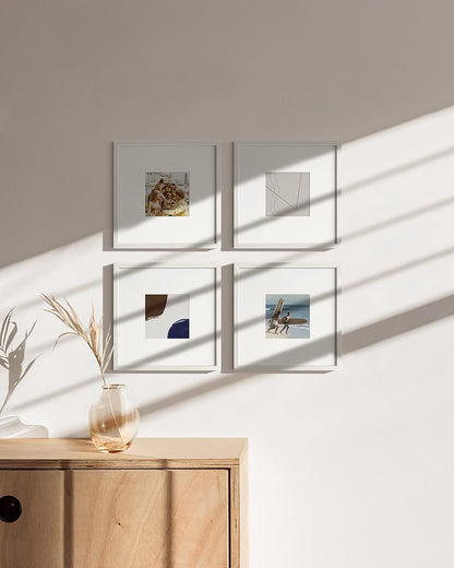 HAUS AND HUES Square Picture Frames 10 x 10 Set of 25 - Photo Gallery Wall Frame Set, Wood Frames
