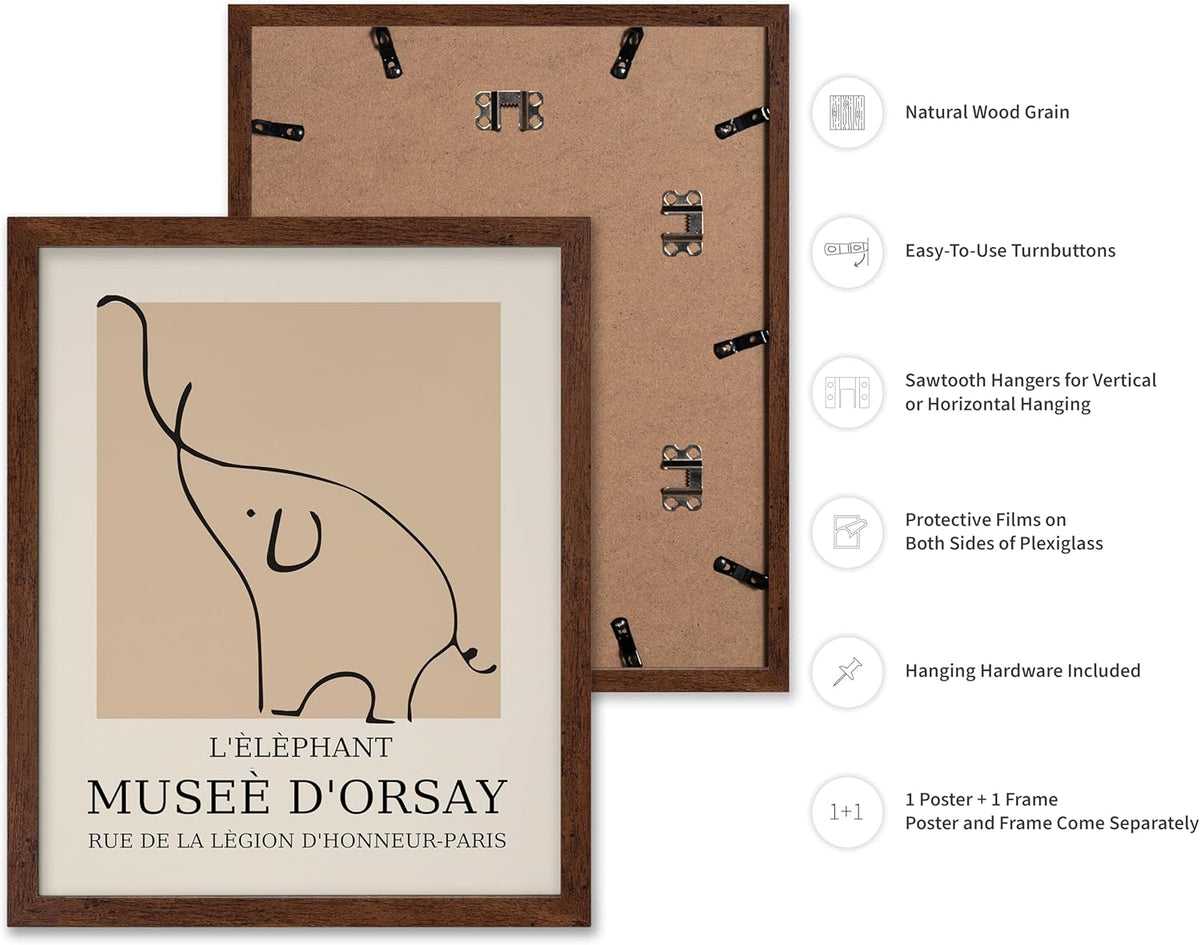 Poster Master Vintage Poster - Retro Minimalist Print - Gift for Artist, Housewarming - Elephant
