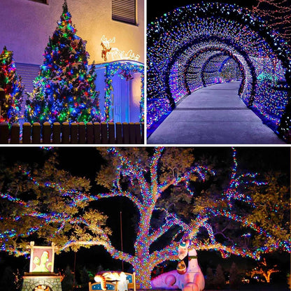 Solar String Lights Outdoor, 4 Pack 288FT 800 LED Solar Twinkle Lights for Outside Waterproof