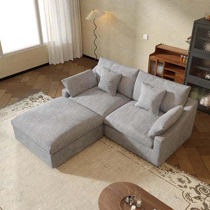 JACH Sectional Couches for Living Room, Cloud Sectional Couch with Deep Seat, Love Seat Modular