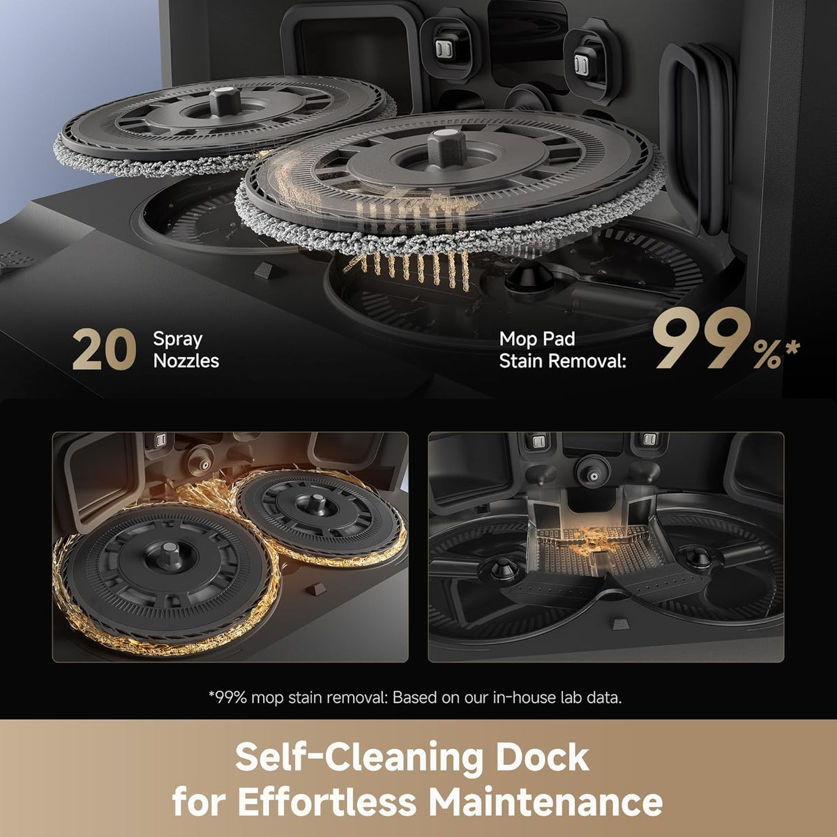 DREAME L40s Ultra Robot Vacuum and Mop, Auto-Empty, Mop Self-Cleaning, 1,9000Pa Suction, 100%