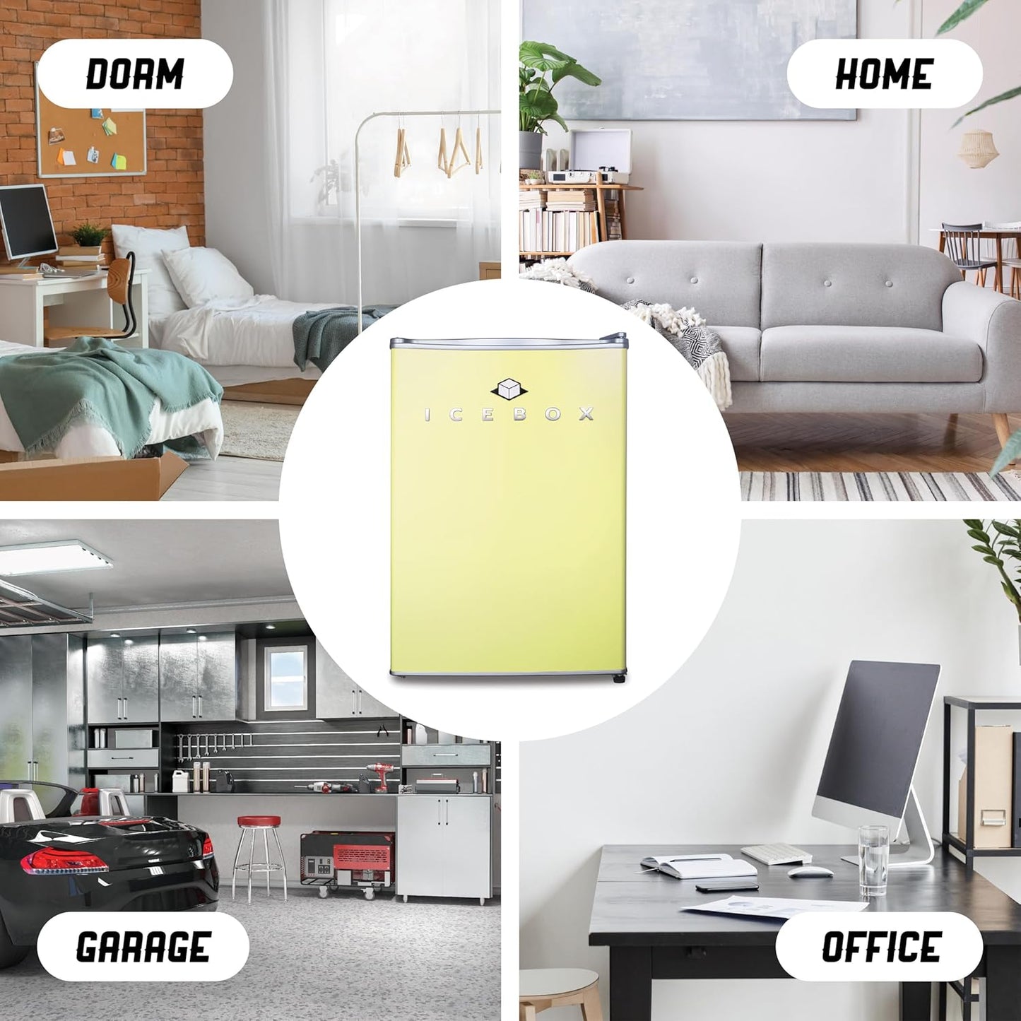 2.5 Cu. Ft. Compact Refrigerator, ENERGY STAR Certified Small Refrigerator, Single Door Mini Fridge