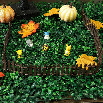 35 Inch Miniature Fairy Garden Fence DIY Wood Decorative Ornament Fence for Dollhouse Succulent