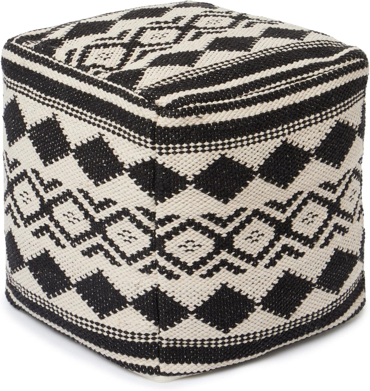REDEARTH · Tufted Pouf Ottoman with Filler Textured Storage Cube Bean Bag Pouffe Footrest for