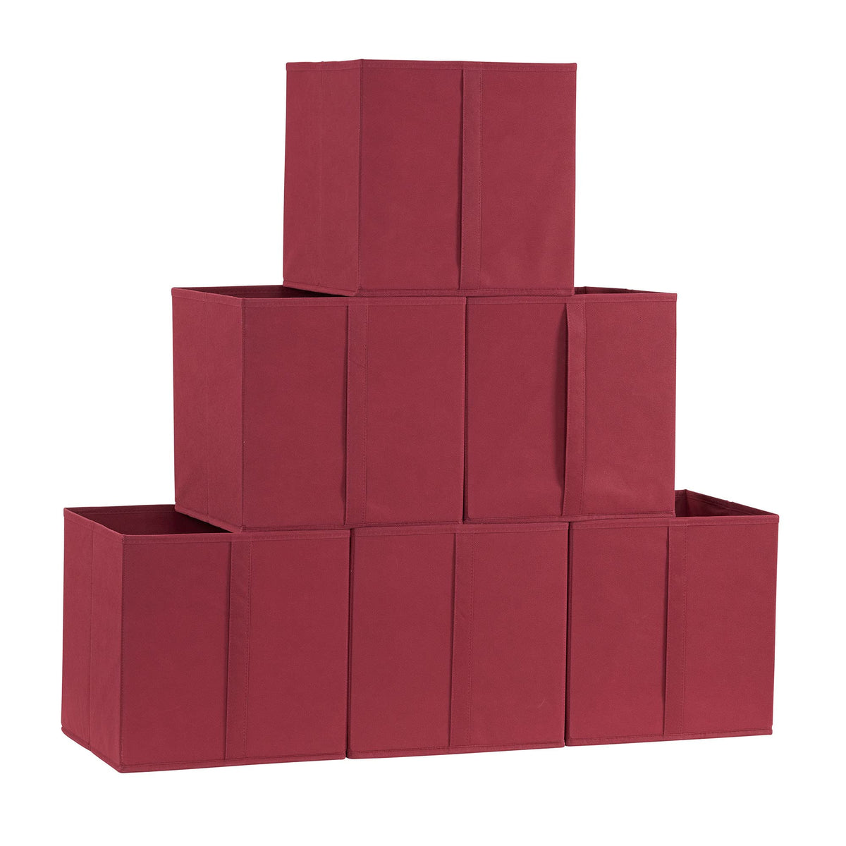 Household Essentials 332-1 Foldable Fabric Storage Bins | Set of 6 Cubby Cubes with Vertical