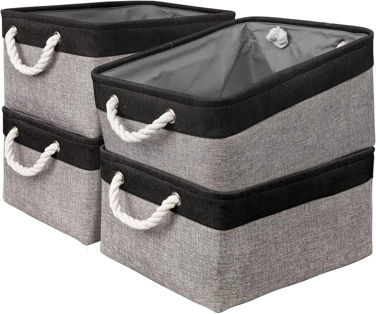 Storage Bins, Storage Cubes Storage Containers for Organizing with Handles for Organizer Bins (15.7