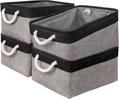 Storage Bins, Storage Cubes Storage Containers for Organizing with Handles for Organizer Bins (15.7