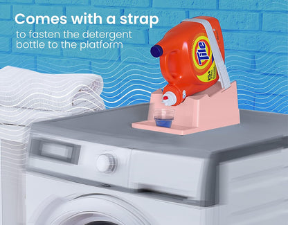 TidyFriend Liquid Laundry Detergent Holder Stand with Drip Tray & Rubber-Grip Feet, Stand for