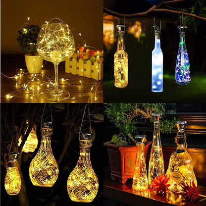ZNYCYE Solar Wine Bottle Lights Outdoor, Cork Lights for Wine Bottles Waterproof, Perfet for