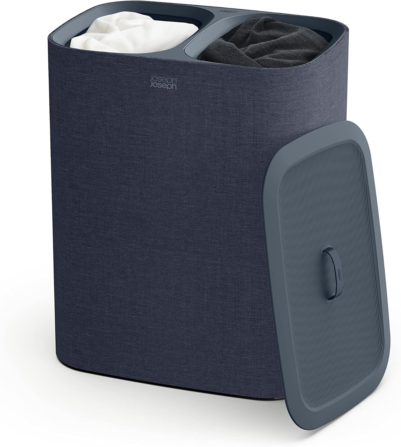 Joseph Joseph Tota 90 liter/23.8 gallon Laundry Hamper Separation Basket with lid, 2 Removable
