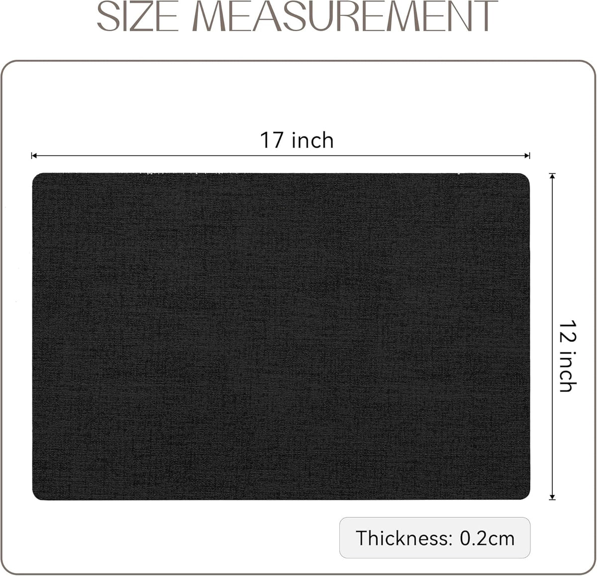 Romanstile Reversible Vinyl Placemats Set of 6, Faux Leather 100% Waterproof Oil-Proof Wipeable