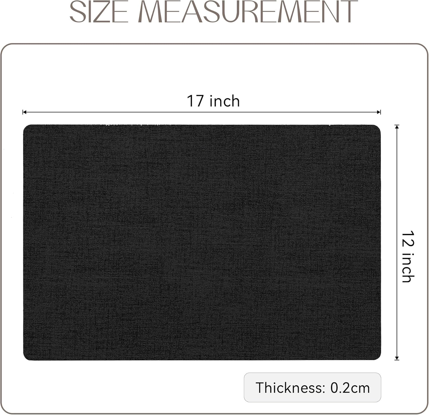 Romanstile Reversible Vinyl Placemats Set of 6, Faux Leather 100% Waterproof Oil-Proof Wipeable