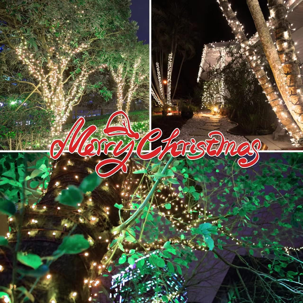 100LIGHTS WARM WHITE Extra-Bright With End Connectors Christmas Decorative Lights 5.98m UL