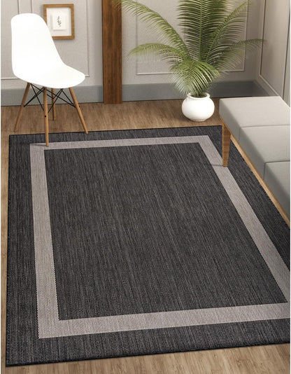 CAMILSON Outdoor Rug 6x9,Modern Outside Rugs for Patios Porches Waterproof Durable Washable