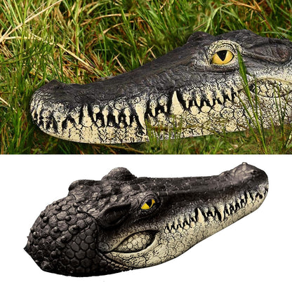 Floating Alligator Head,Alligator Head Decoy for Pool,Resin Crocodile Head for Swimming Pool and