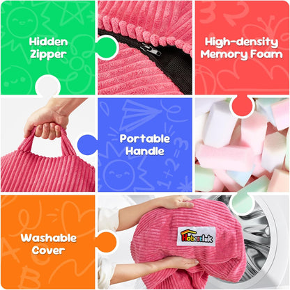 Hobestluk 2.5FT Bean Bag Chair Beanbags Small Bean Bag Chair with Filler Included Teardrop Bean Bag