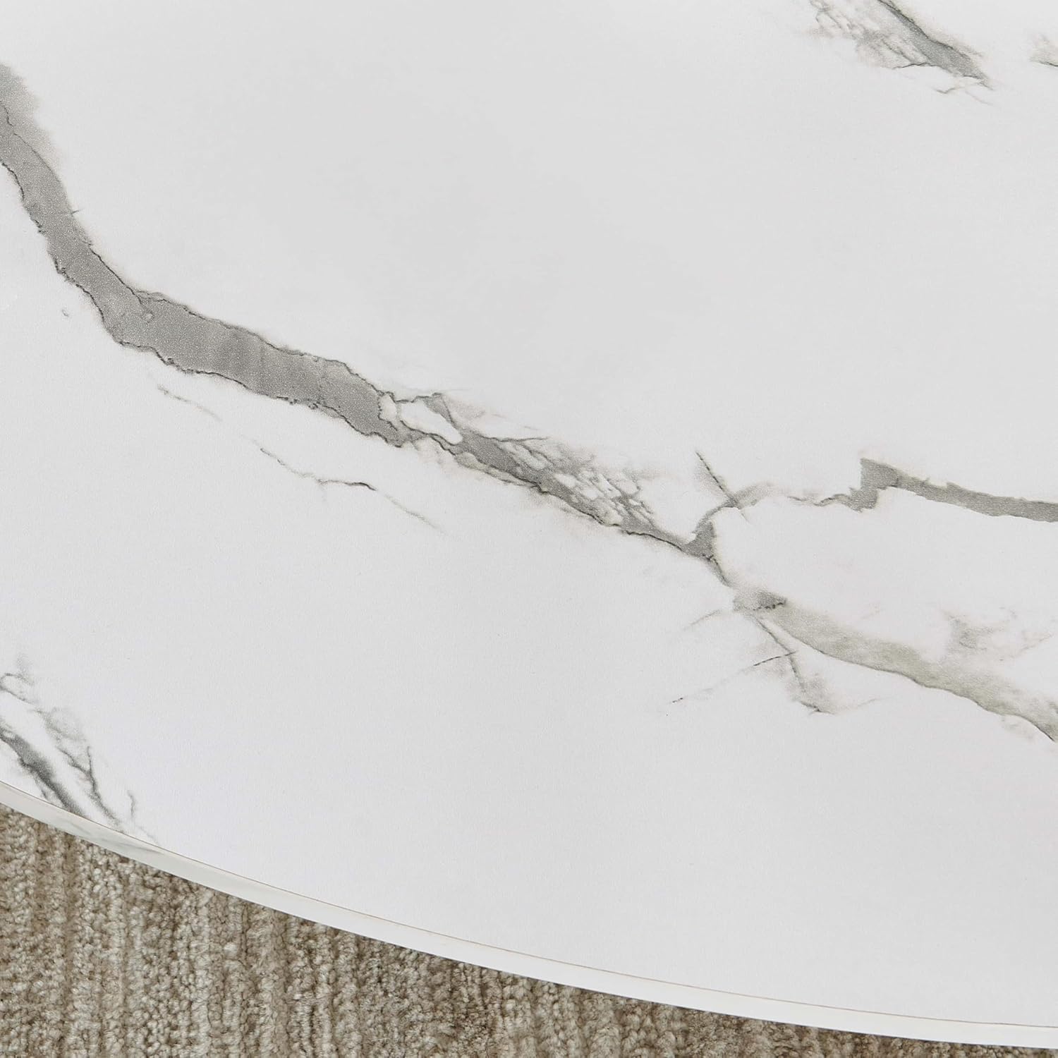 Oval Glass Coffee Table, Mid-Century Modern Design, L43 x W22 x H17 inch, Surfboard Shaped Clear
