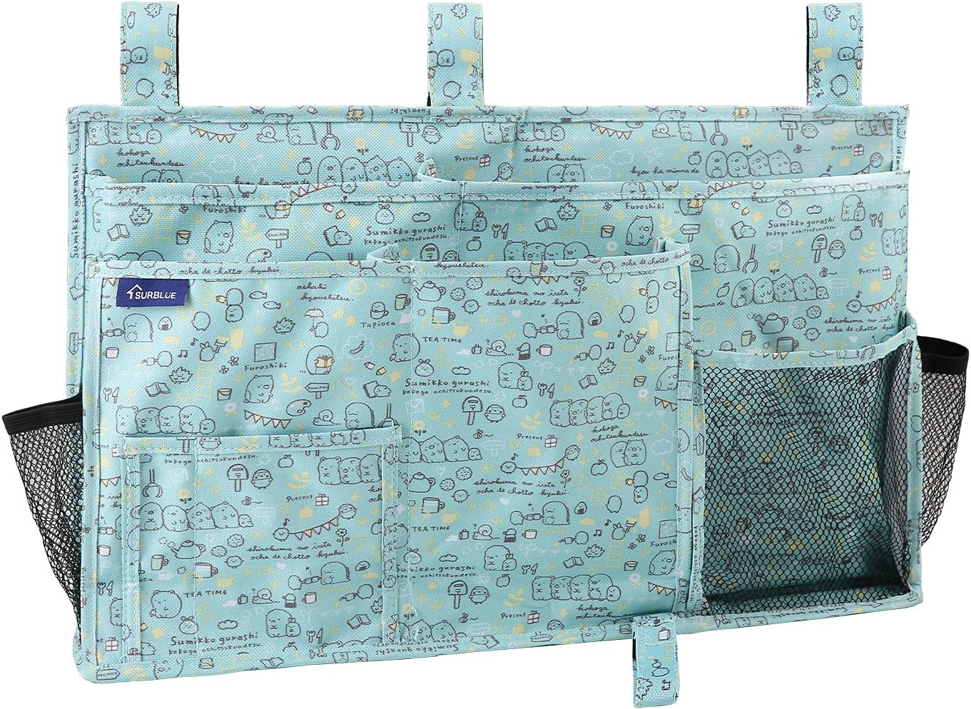 Surblue Bedside Caddy Hanging Bed Organizer Storage Bag Pocket for Bunk and Hospital Beds, College
