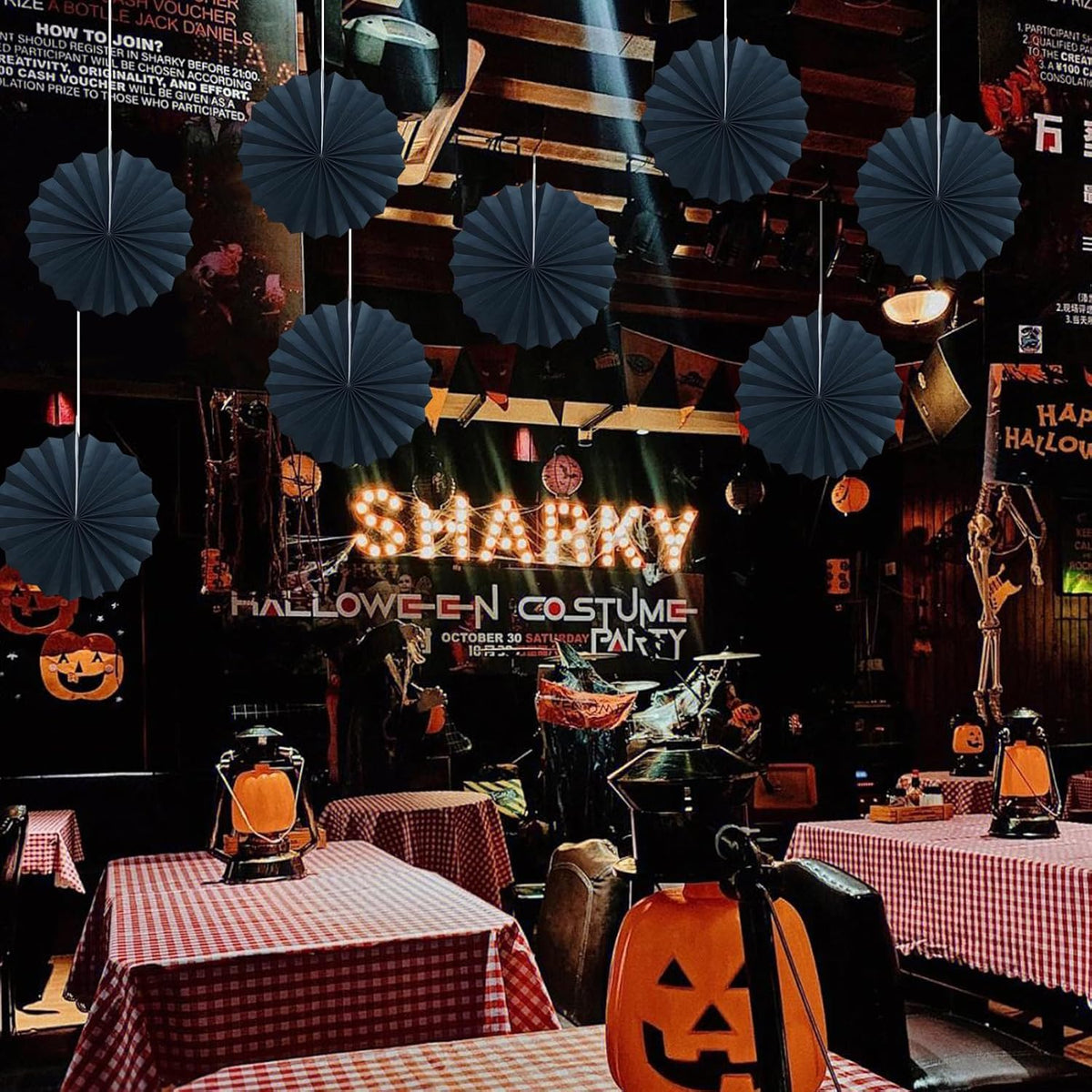 Black Party Decorations,Halloween Decor Events Accessories,Black Birthday Decorations,Anniversary