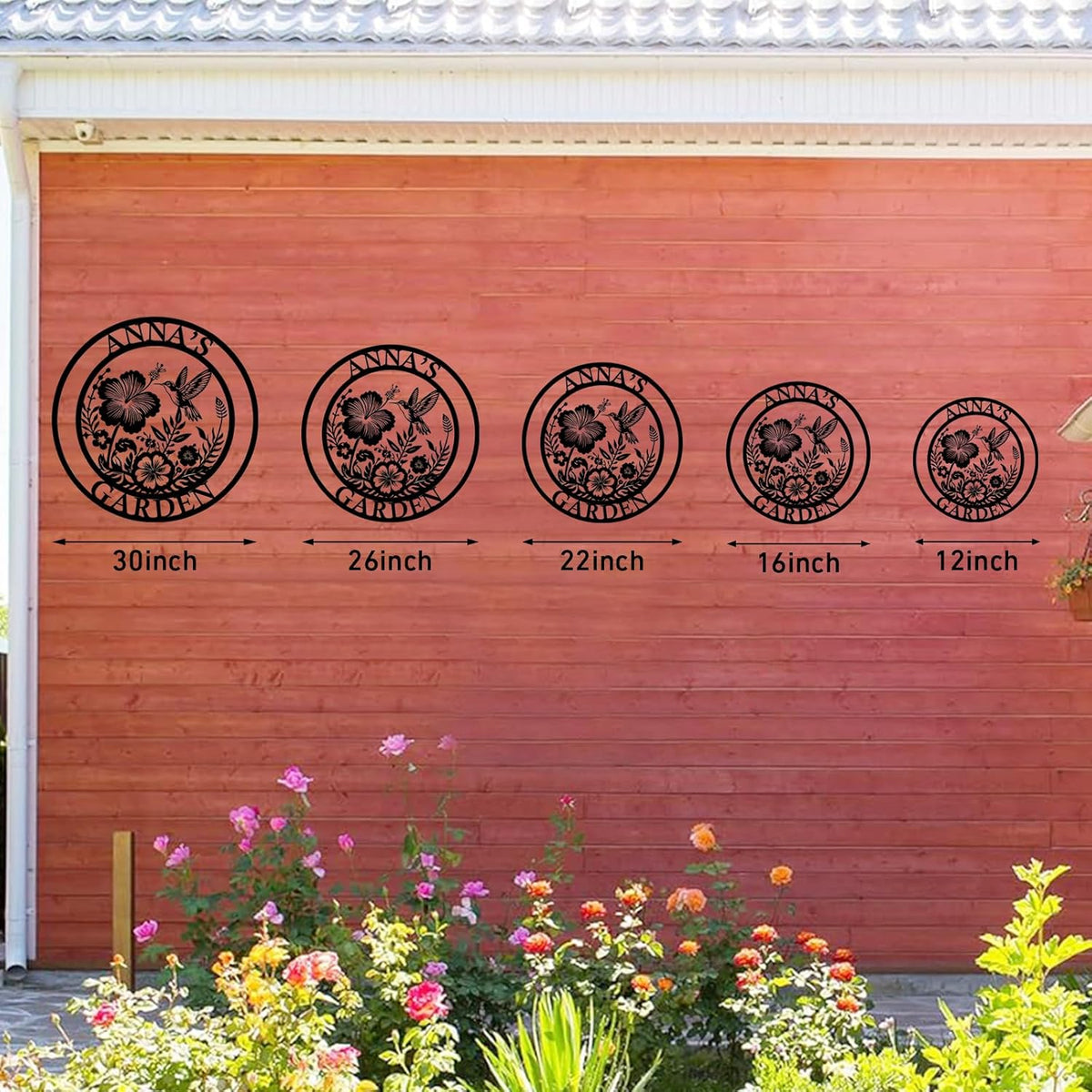 Custom Metal Garden Sign, Personalized Metal Home Garden Sign, Garden Gecor for Outside