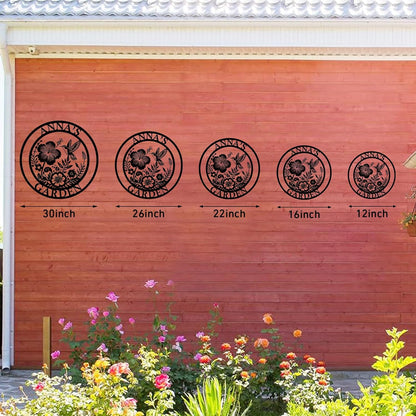 Custom Metal Garden Sign, Personalized Metal Home Garden Sign, Garden Gecor for Outside