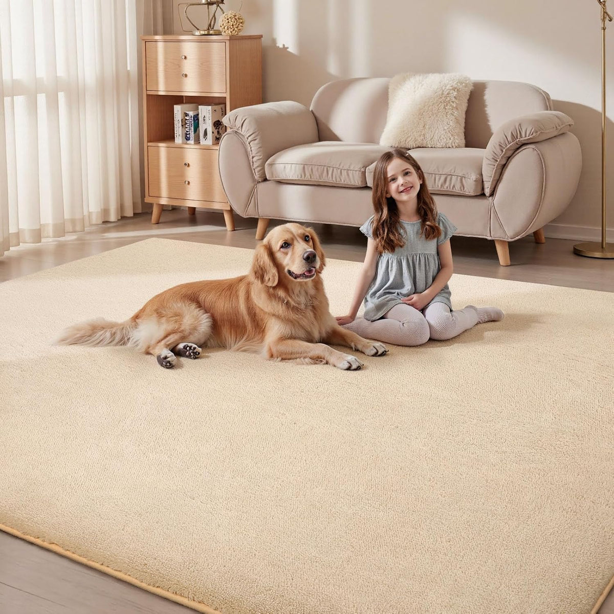 Sour Lemon 8x10 Area Rugs for Living Room, Soft Large Area Rug Fluffy Rugs for Bedroom，Machine